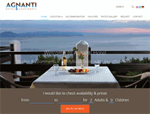 Tablet Screenshot of agnanti-pelion.com